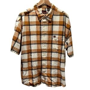 Vintage Enyce Plaid Shirt Mens 3XL Cotton Button Up Y2K Skater‎ Hip Hop Street
